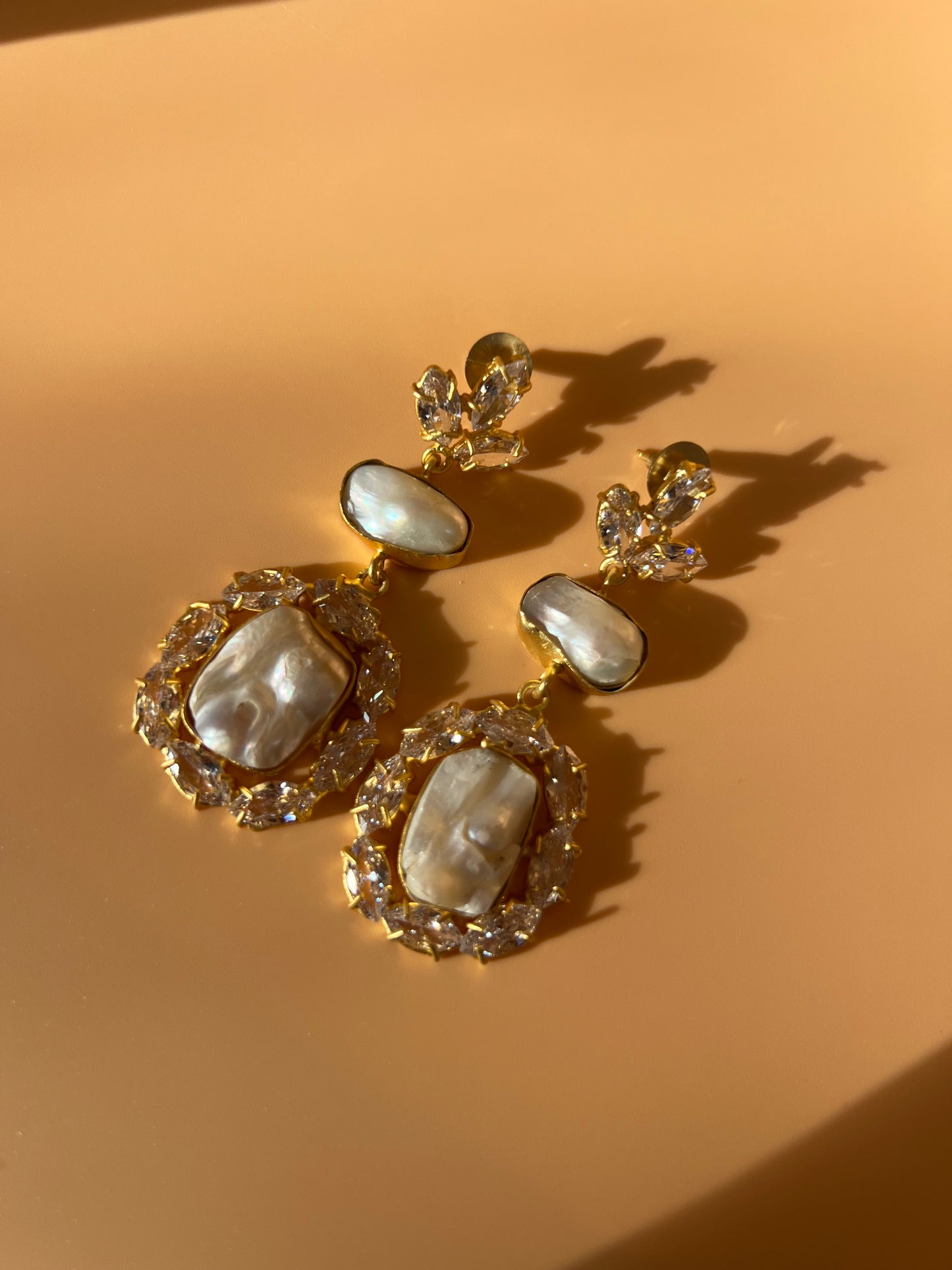 Baroque Pearl Danglers
