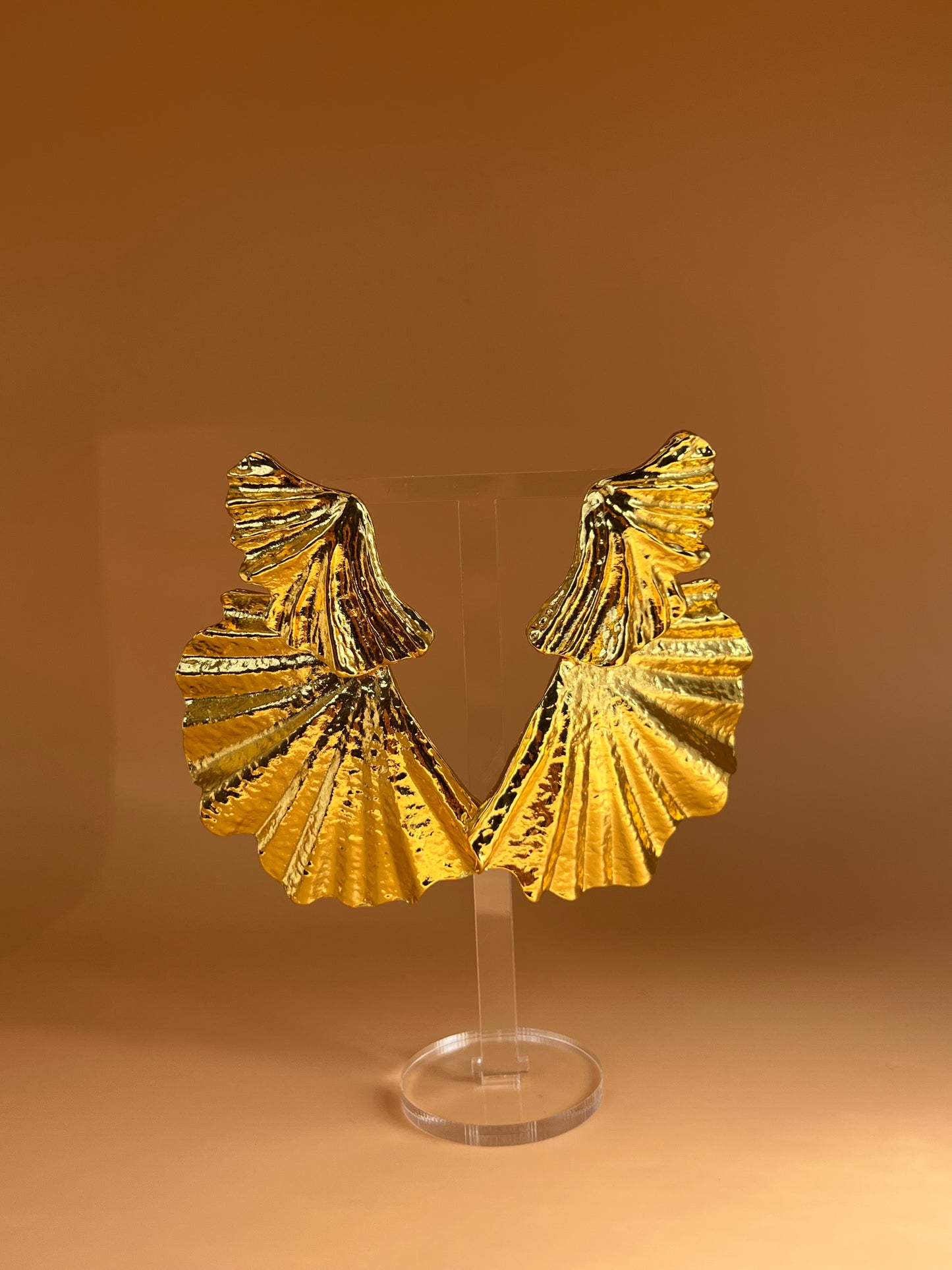 Feather Gold Earrings