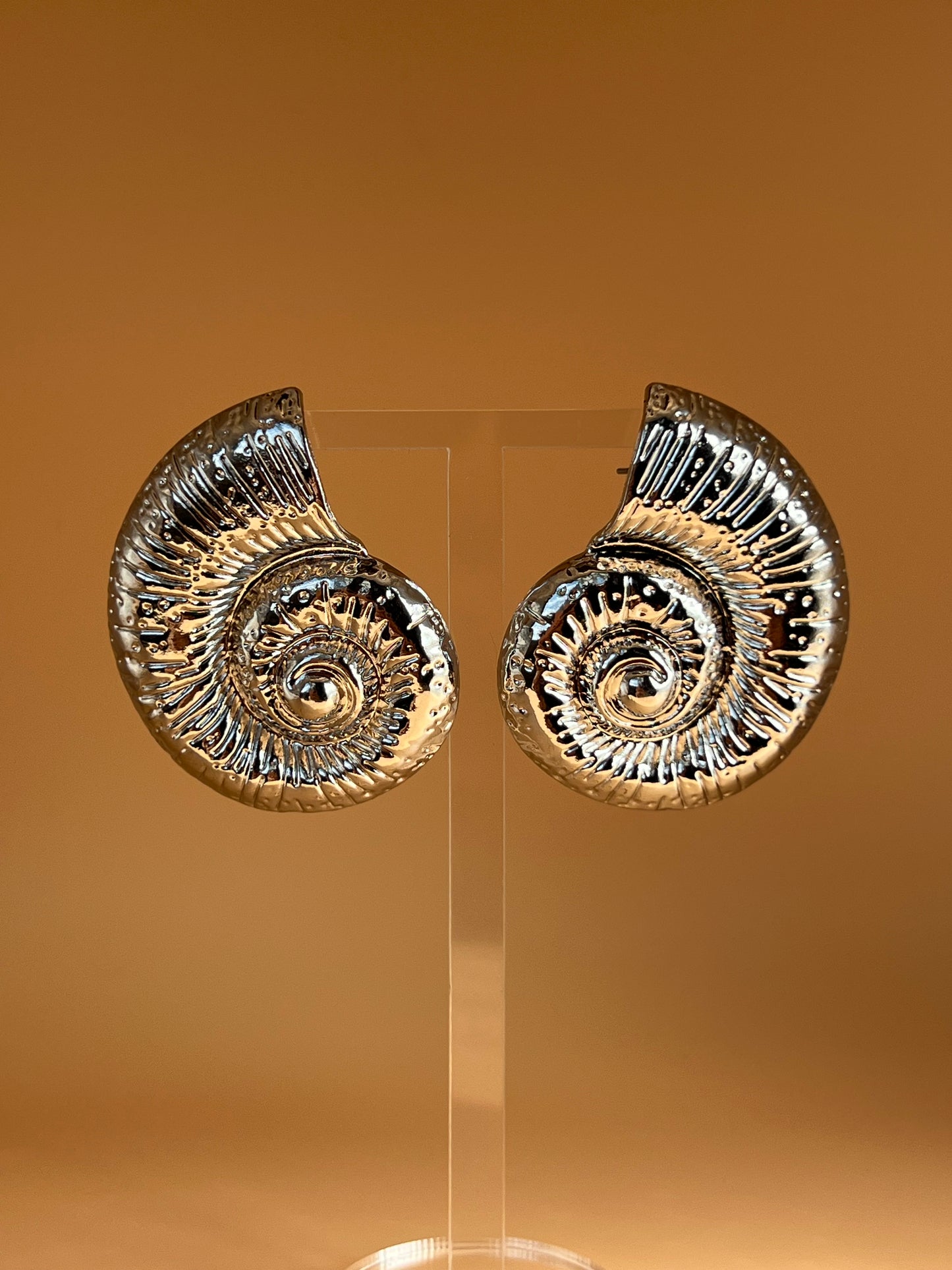 Seashell Silver Earrings