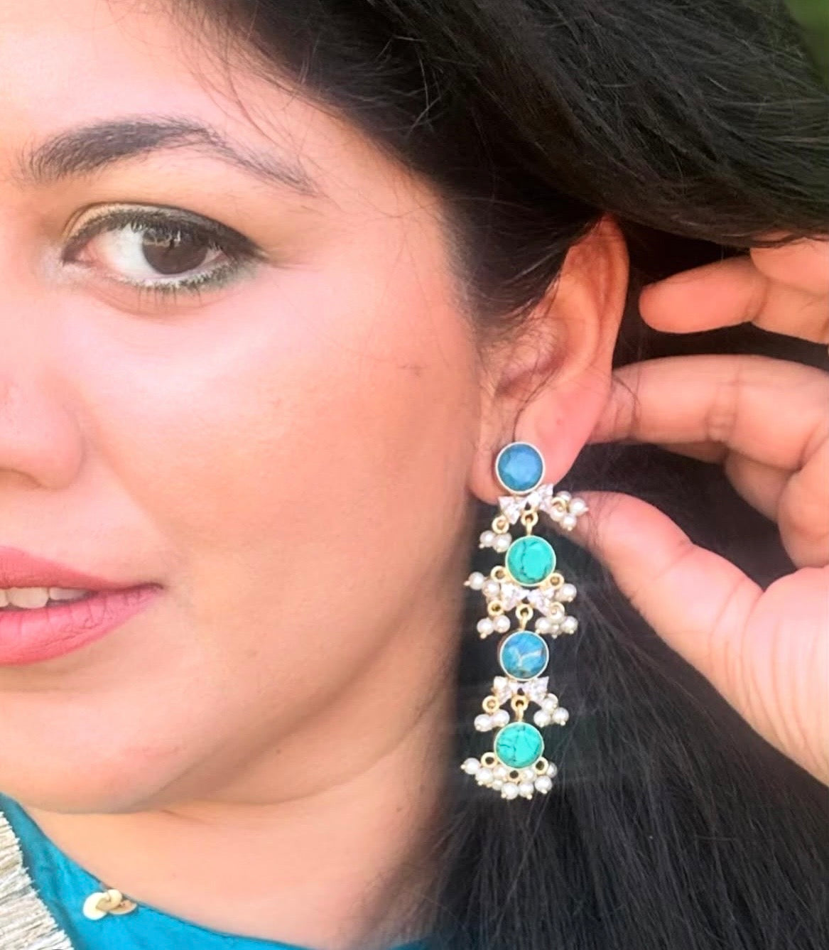 Mia Turquoise Drop Earrings