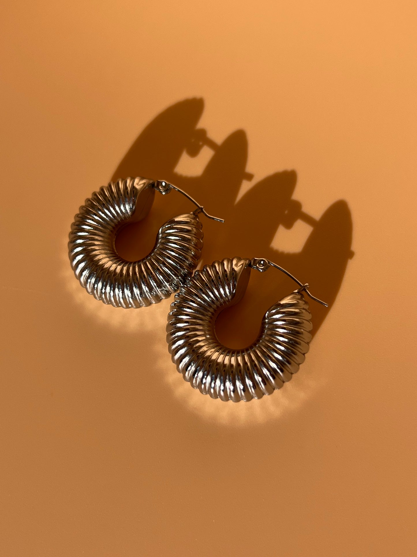 Auric Silver Hoops
