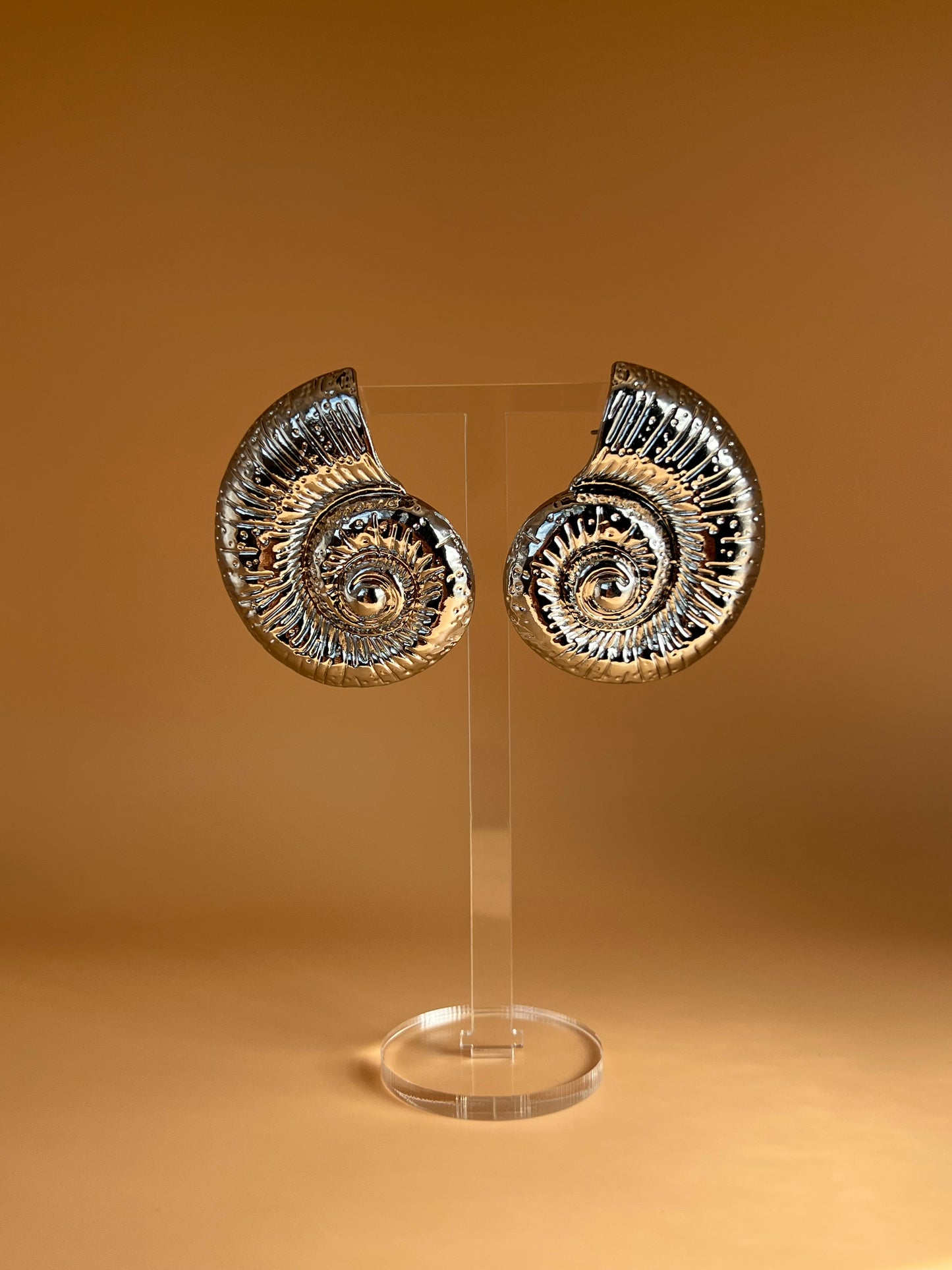 Seashell Silver Earrings