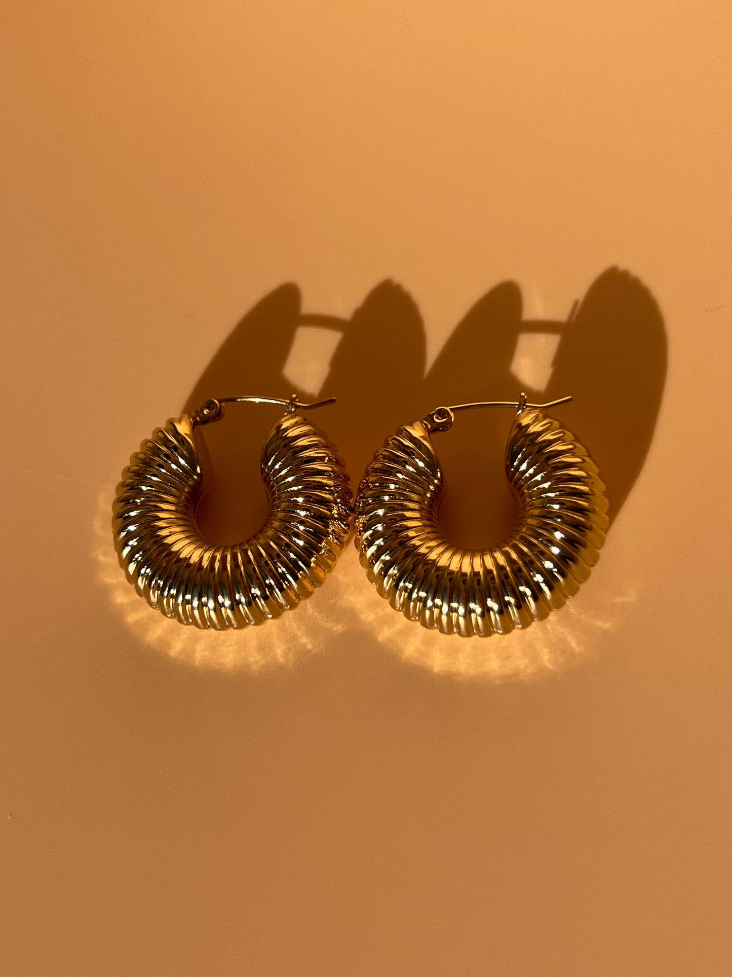 Auric Gold Hoops