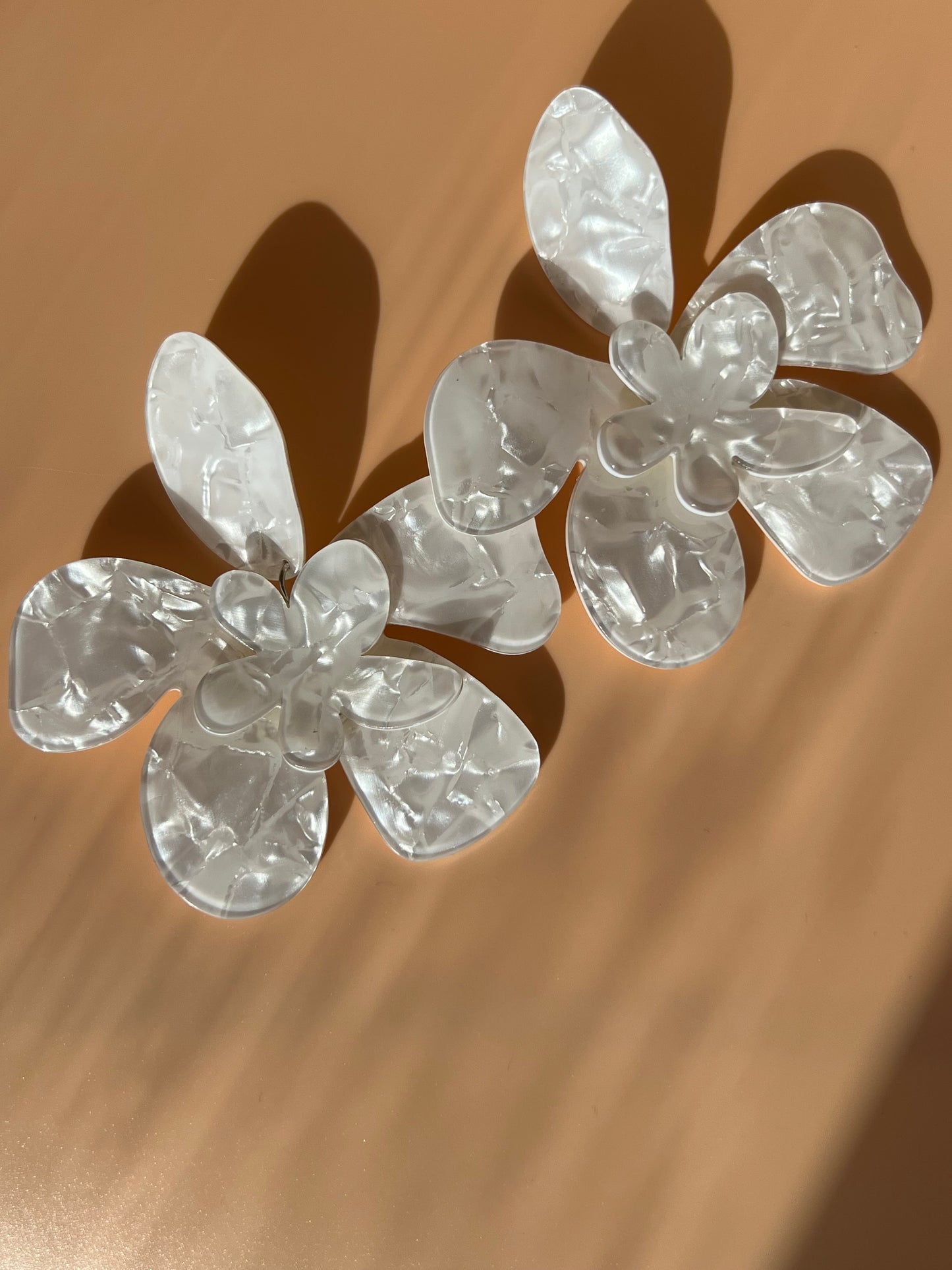 White Fashion Earrings