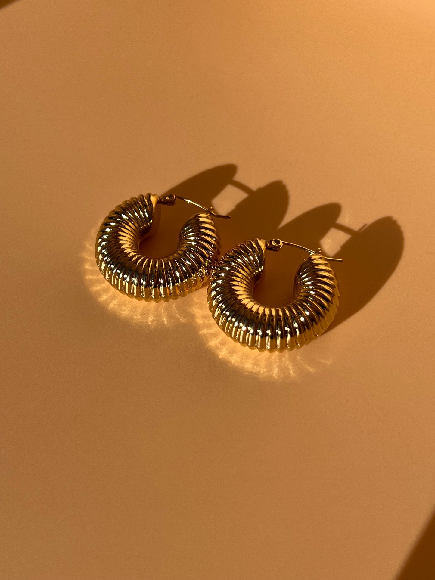 Auric Gold Hoops