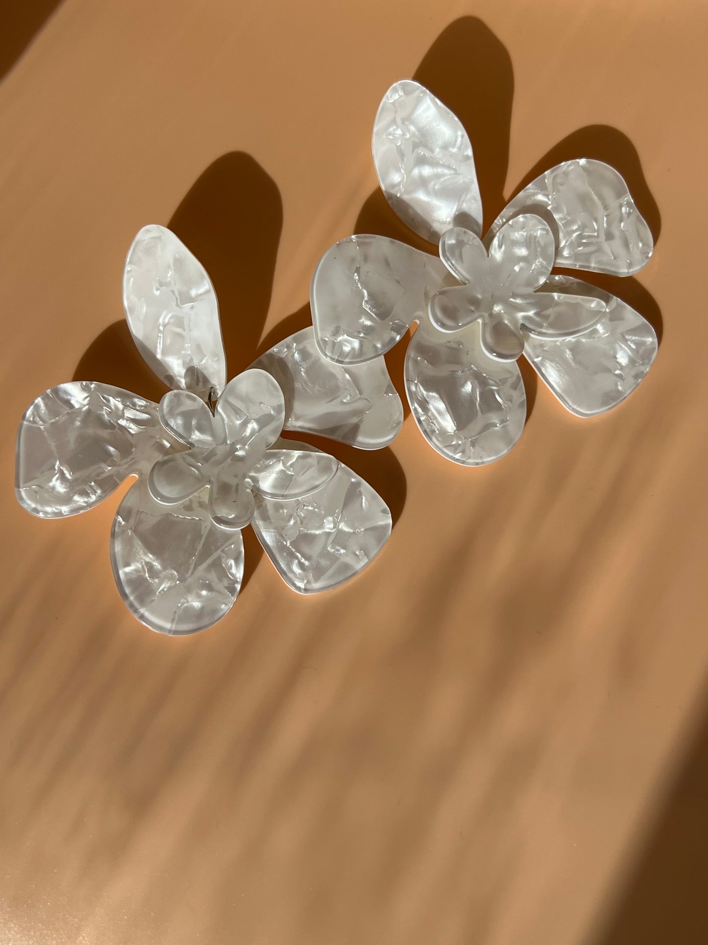 White Fashion Earrings