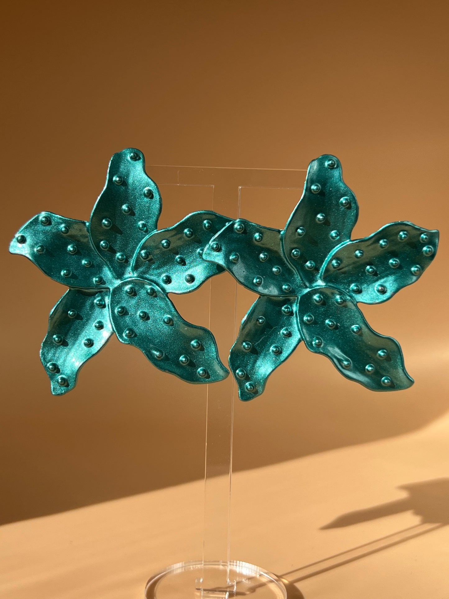 Turquoise Flower Earrings