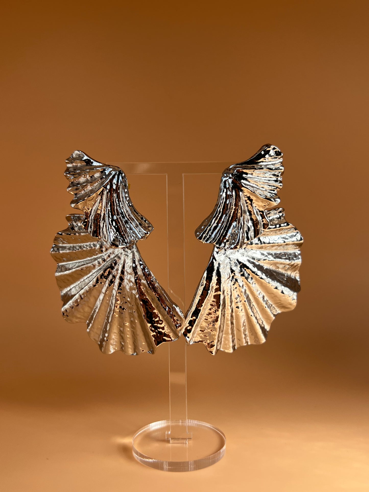 Feather Silver Earrings