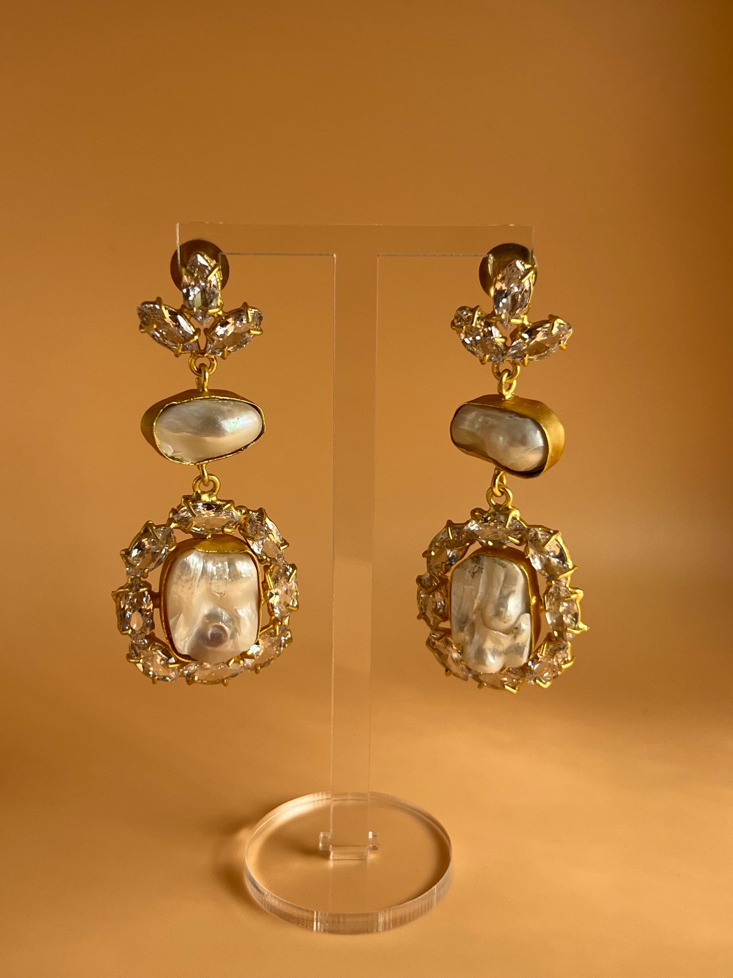 Baroque Pearl Danglers