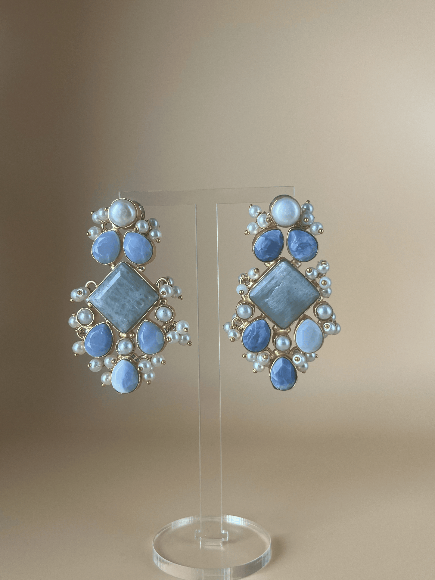 Aura Amazonite Long Studs