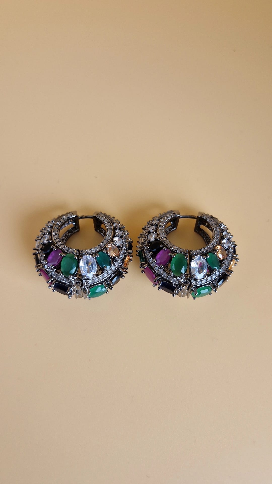 Multi colour Elara Hoops