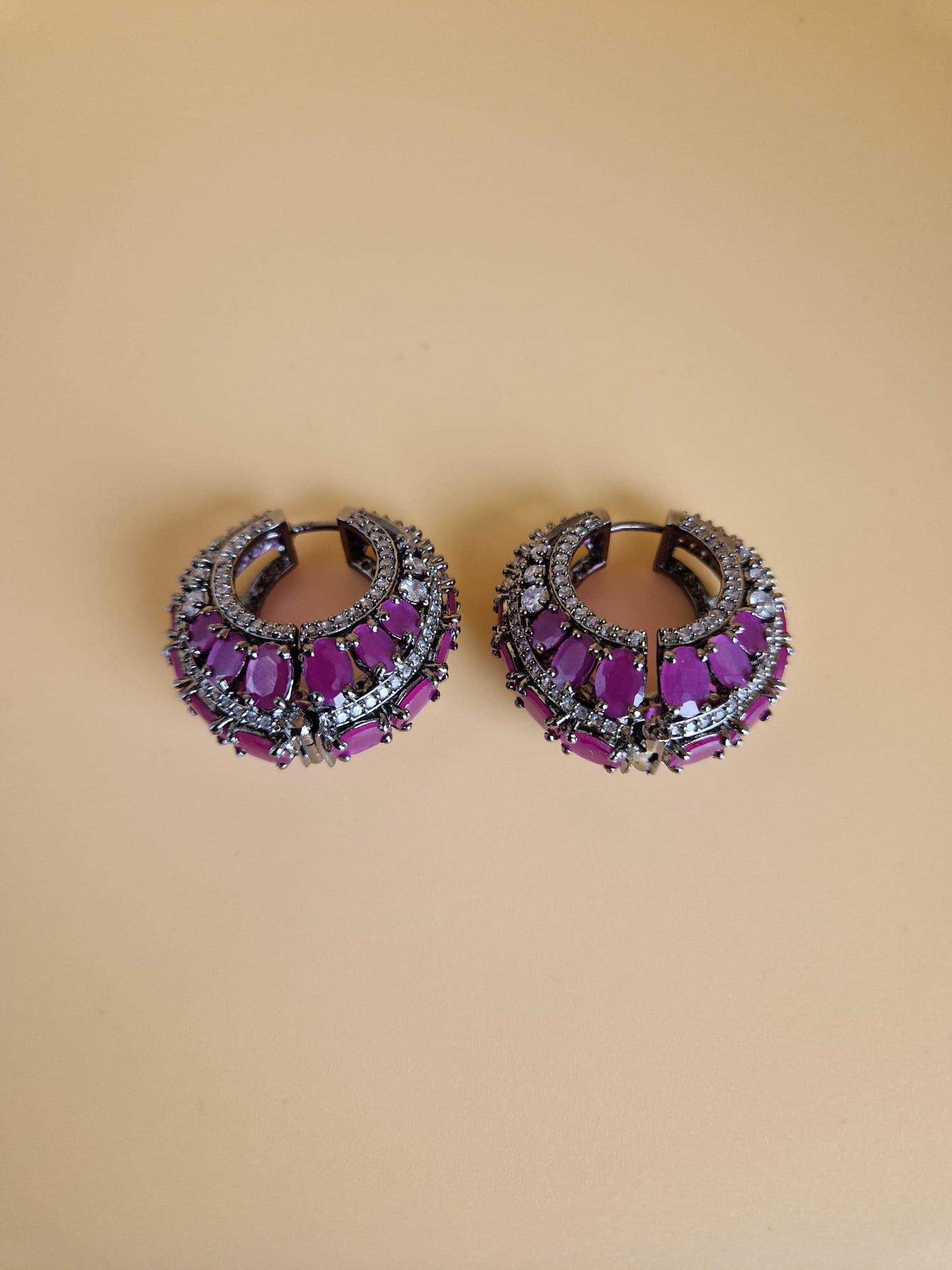 Magenta Elara Hoops