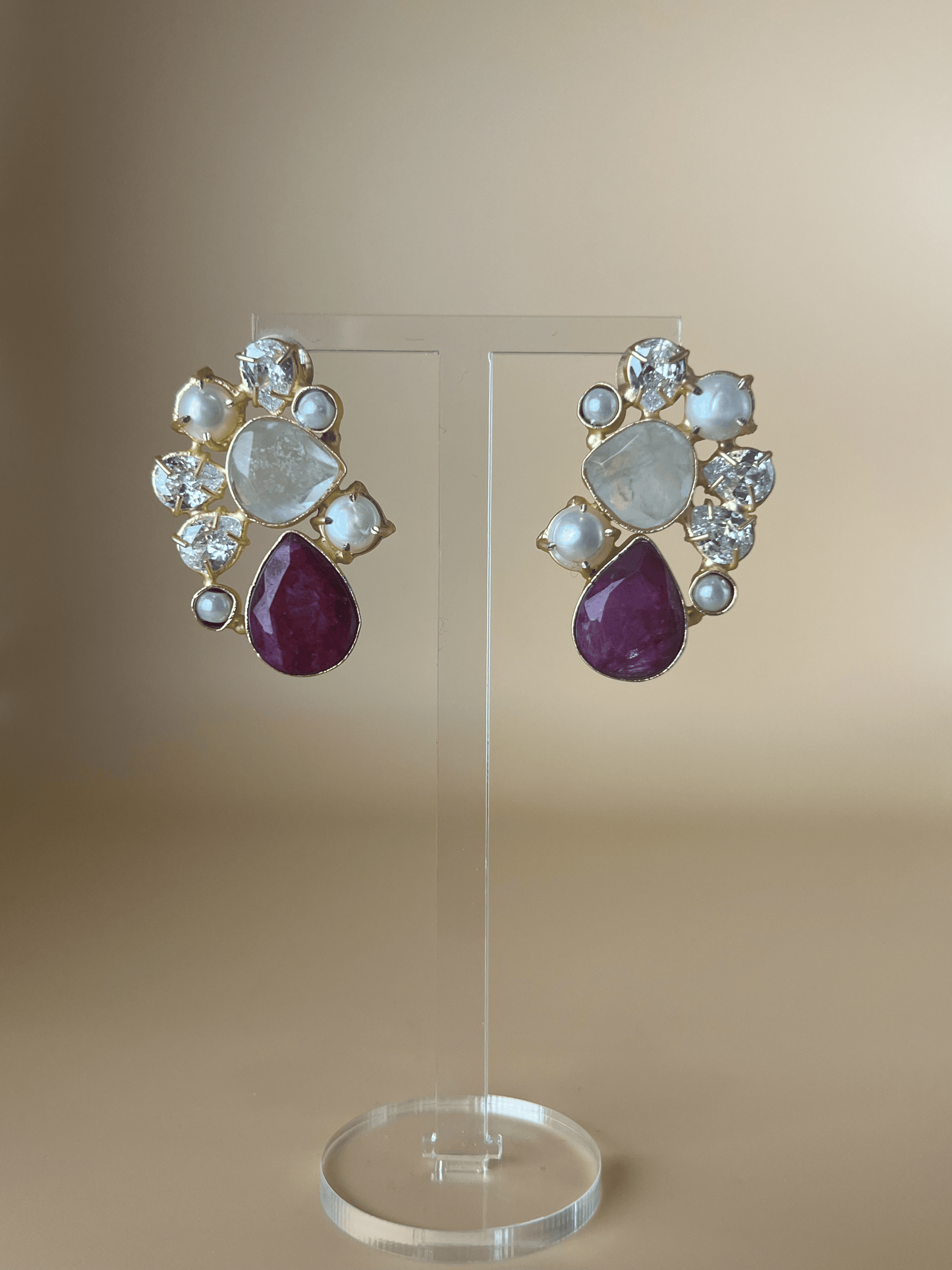Luna Ruby Studs