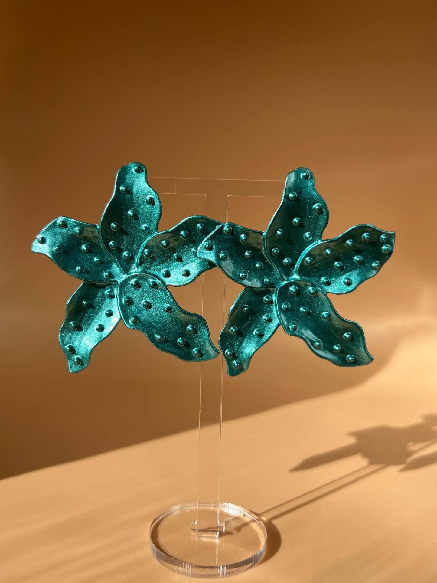 Turquoise Flower Earrings