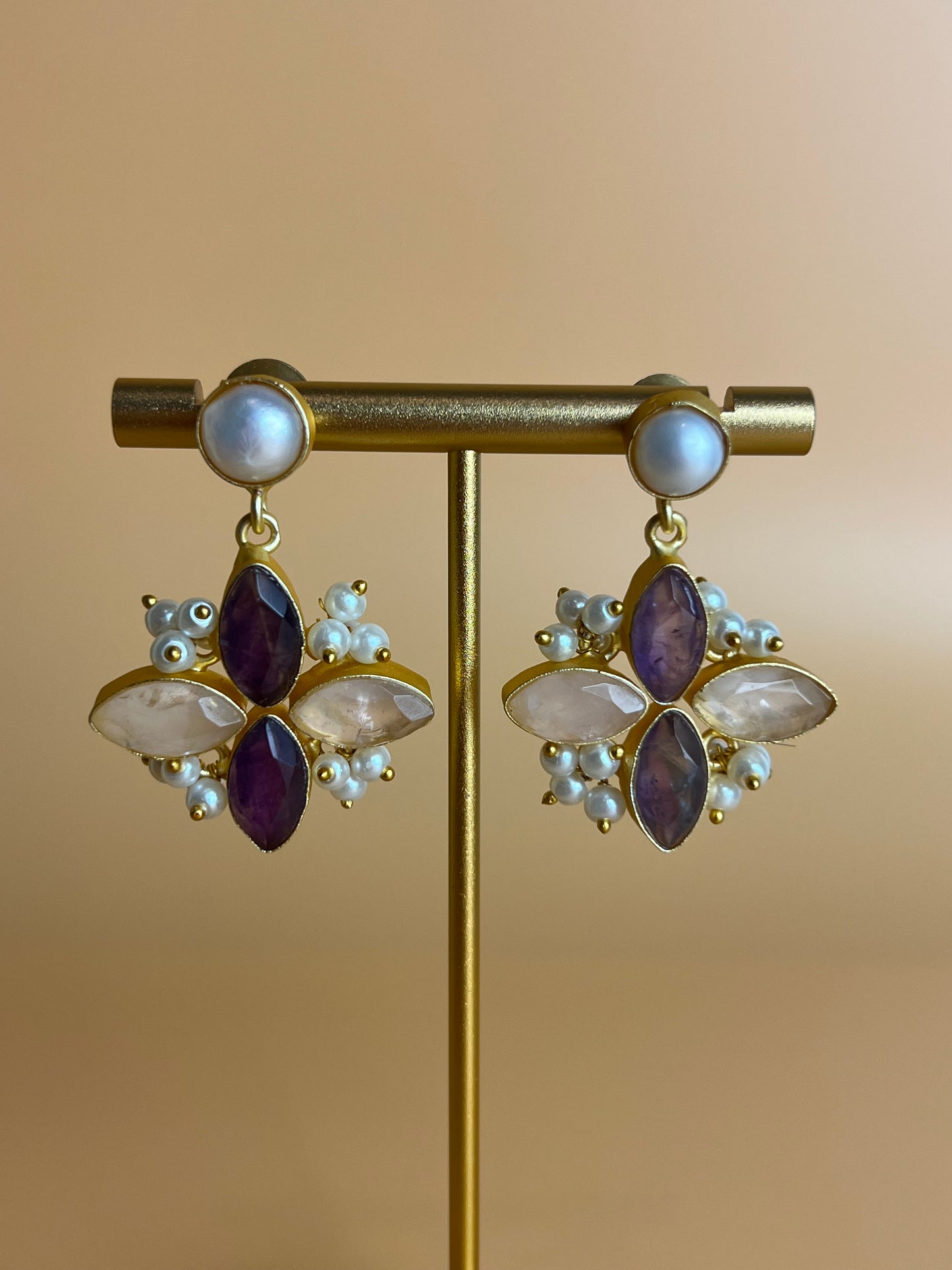 Ivara Amethyst and Rose Quartz Set