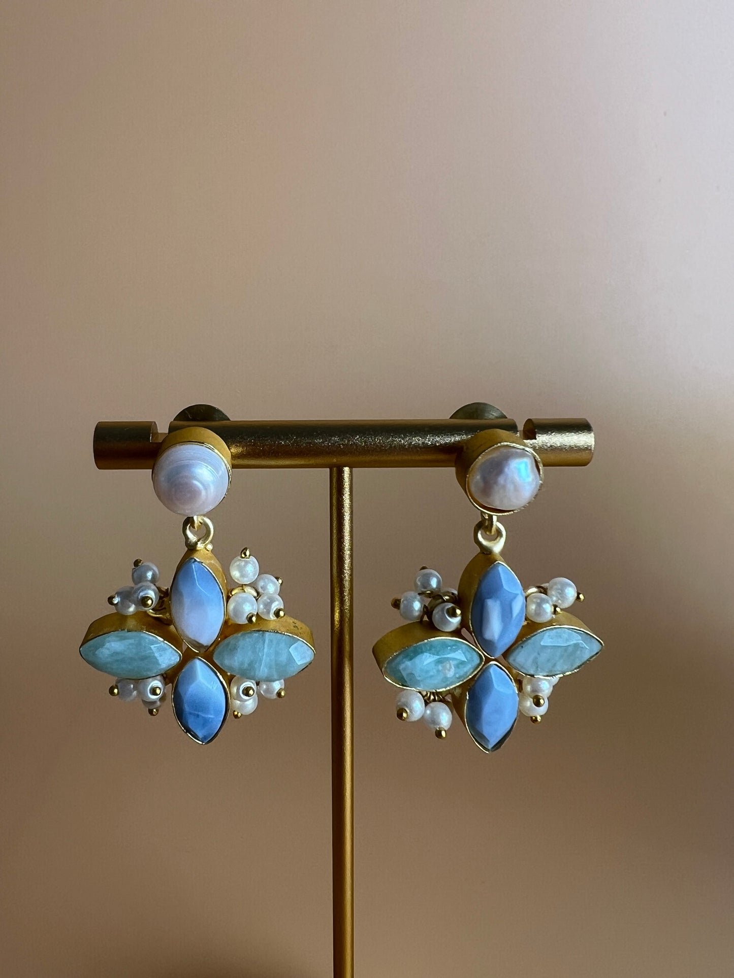 Ivara Amazonite and Angelite Set