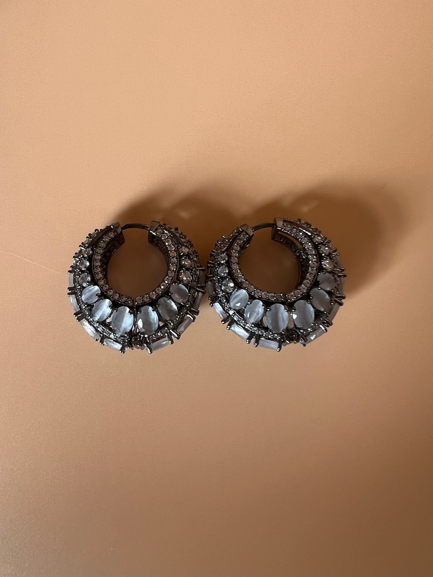 Grey Elara Hoops
