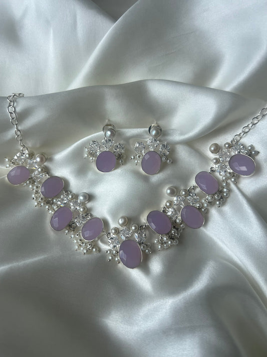 Lilac Selene Silver Set