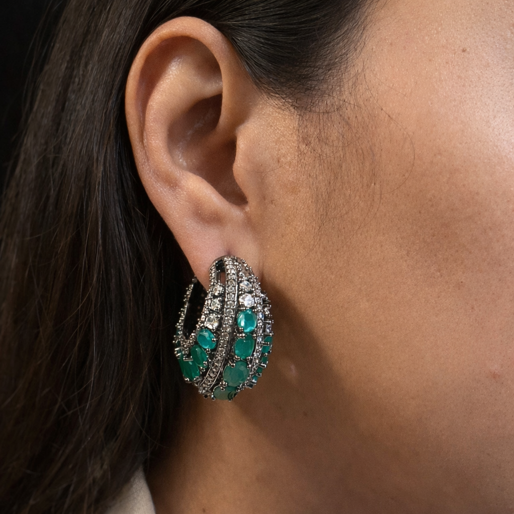 Mint Elara Hoops