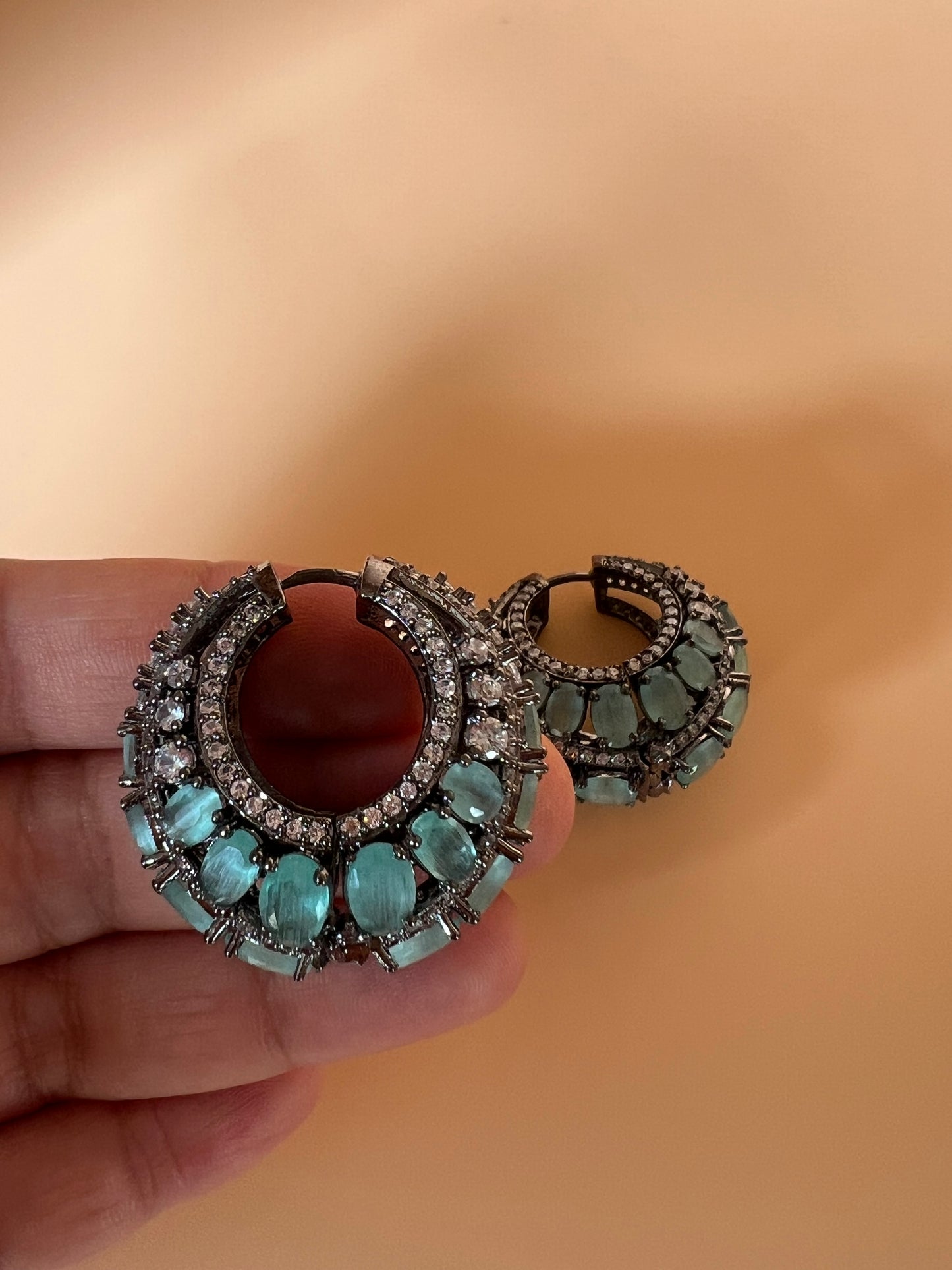 Mint Elara Hoops