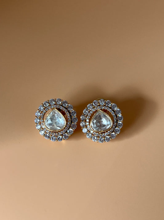 Selene Moissanite Small Studs