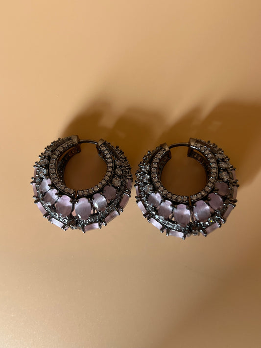 Pink Elara Hoops