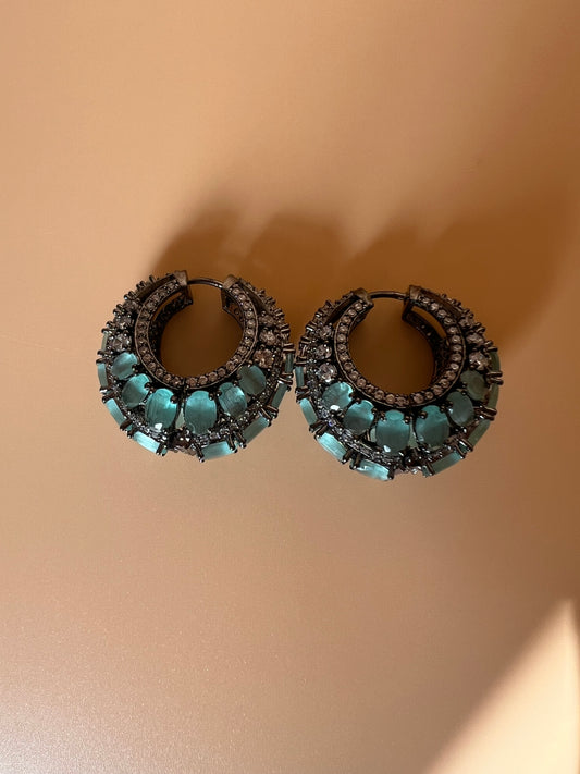 Mint Elara Hoops
