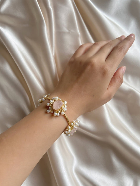 Rose Quartz Cuff