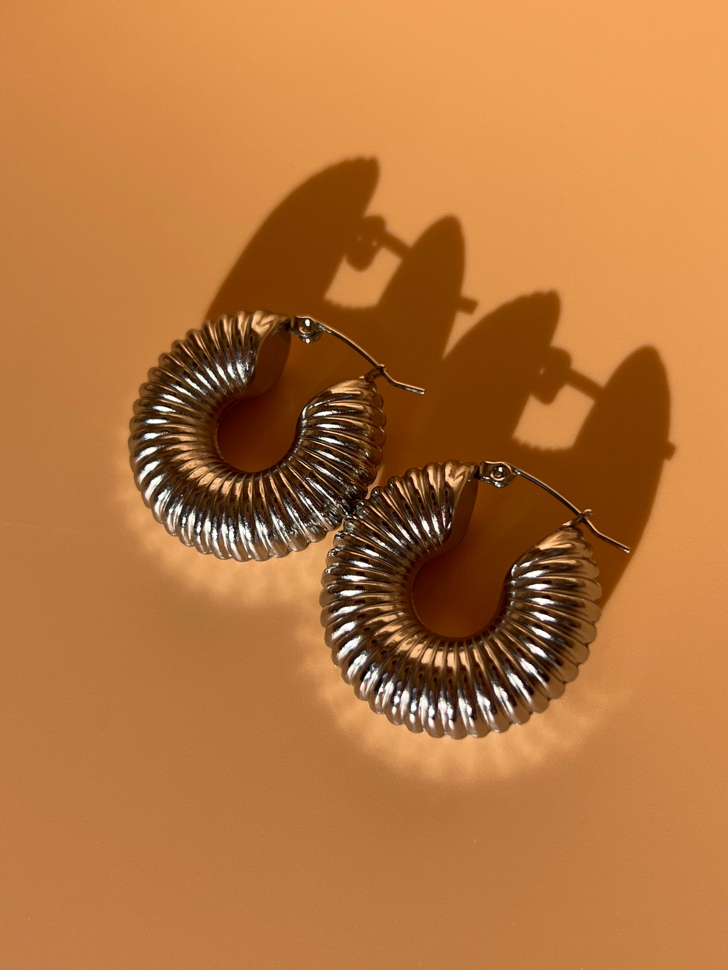 Auric Silver Hoops