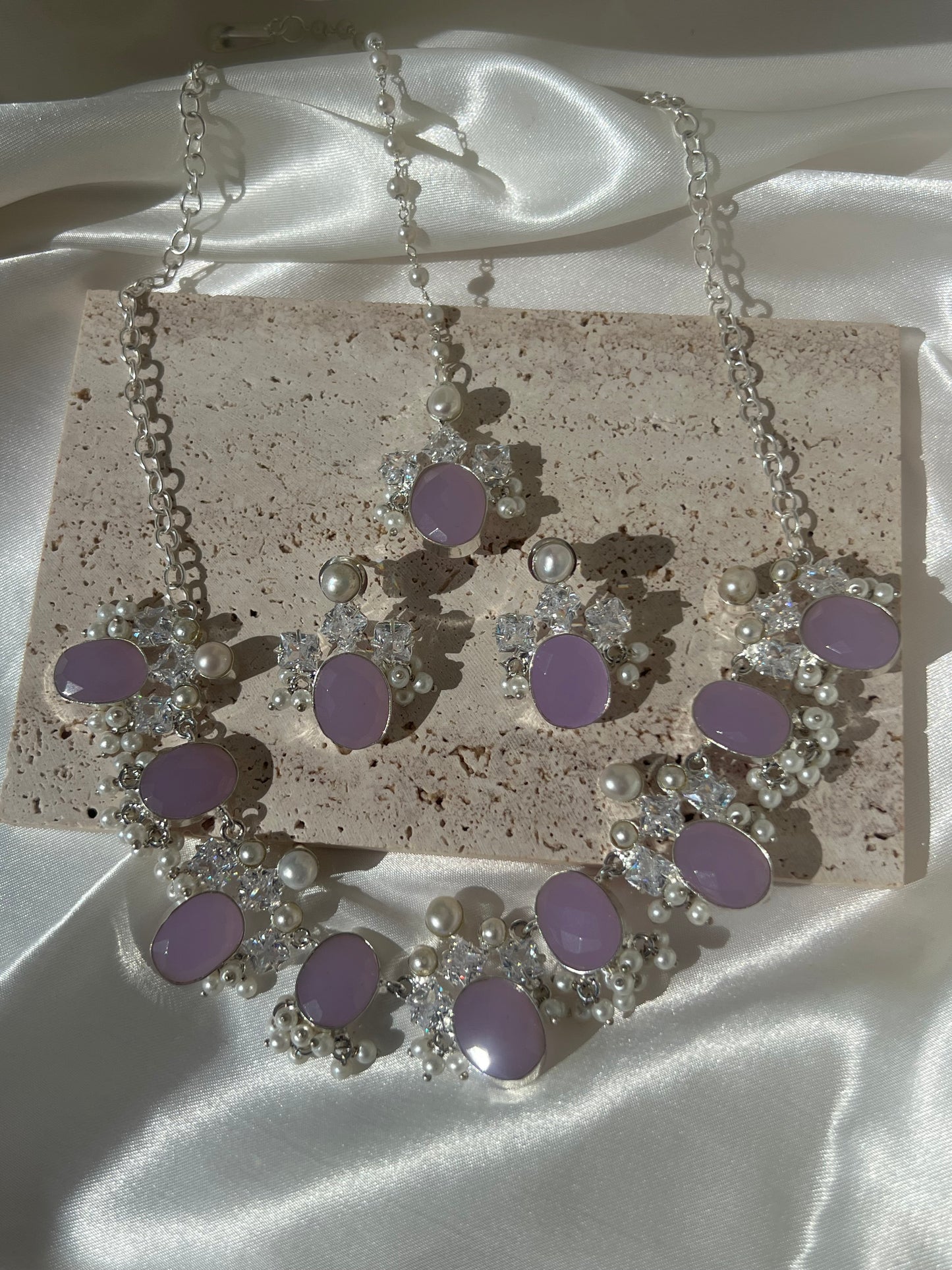 Lilac Selene Silver Set