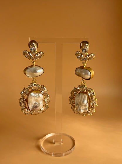 Baroque Pearl Danglers