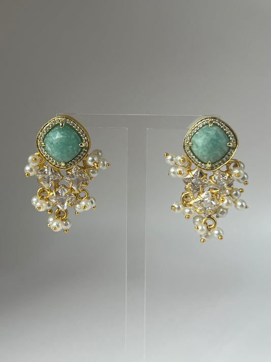 Mint/Amazonite Studs