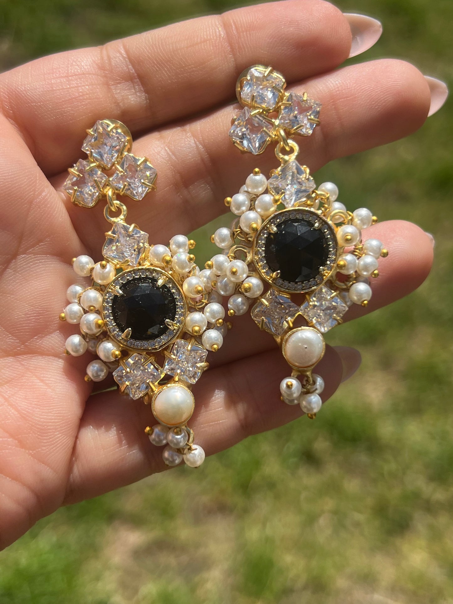 Black Onyx Earrings