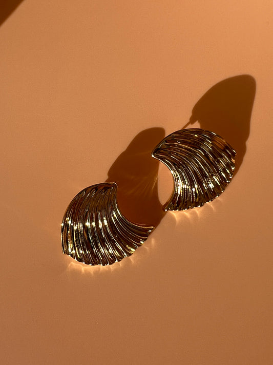 Square Gold Earrings