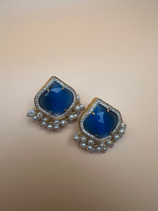 Cobalt Onyx Studs