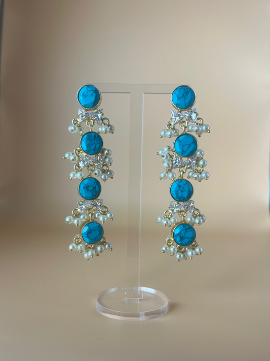 Mia Turquoise Drop Earrings