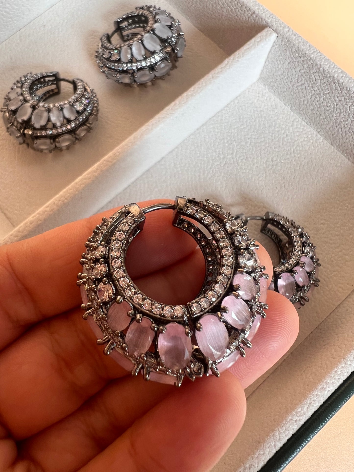 Pink Elara Hoops