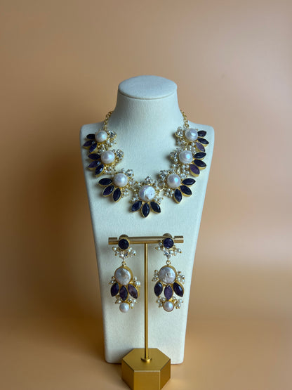 Isara Amethyst and Mother of Pearl Set