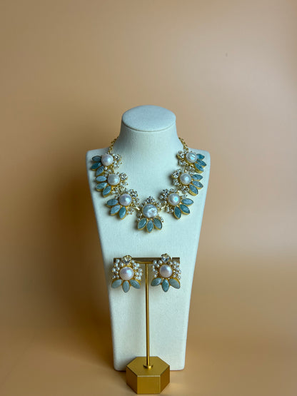 Isara Mother of Pearl and Amazonite Set